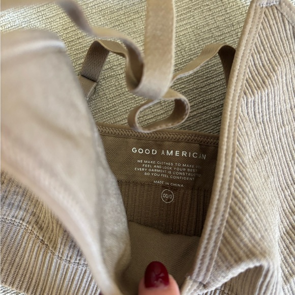 Good American Ribbed Tan Bralette - Picture 2 of 2